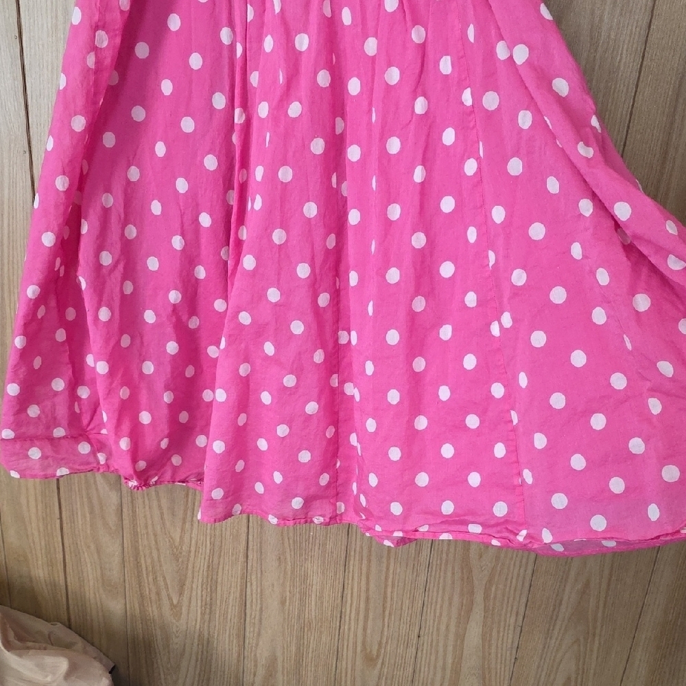 Jones New York Pink and White Polka Dot Dress - Picture 9 of 14